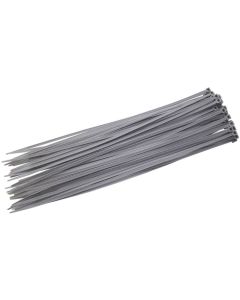 SILVER CABLE TIE (10pcs) 100mm
